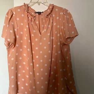 Pink Polka Dot Blouse